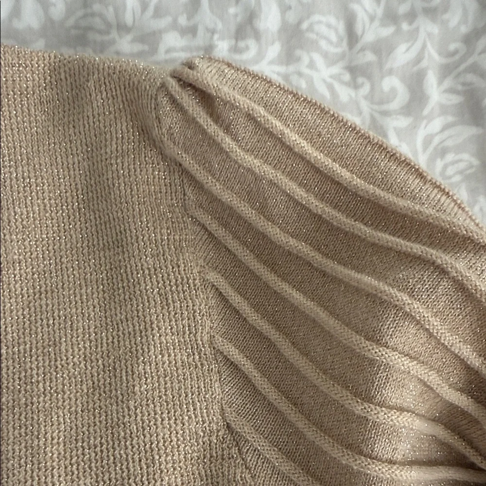 NWT!! Nanette Lepore Sweater with Pleated Sleeves - Picture 5 of 5